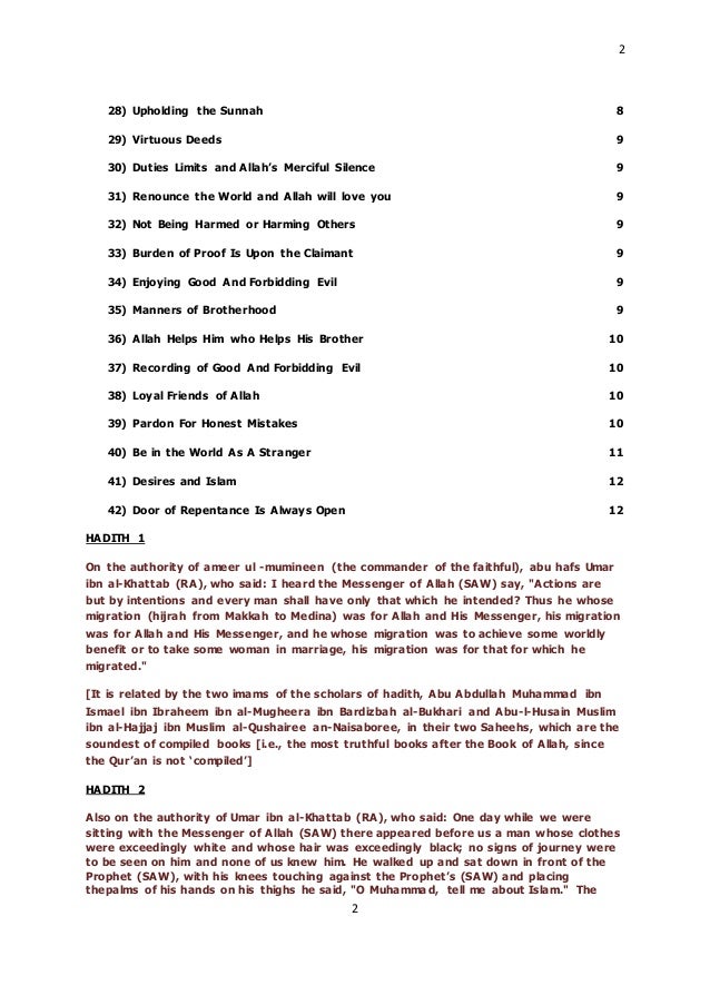 Hadis 40 Imam Nawawi Pdf